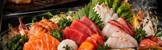 Fresh sashimi platter